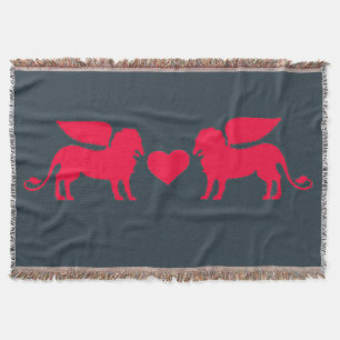 DOPPELTE GREIFE der LIEBE Throwdecke Decke