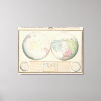 Doppelte Hemisphäre-Karte der Welt