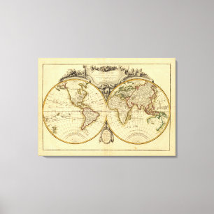 Doppelte Hemisphäre Leinwanddruck