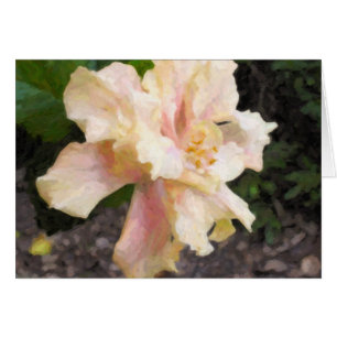Doppelte Hibiskus-Anmerkungs-Karte