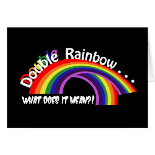 Doppelte Regenbogen-Karte