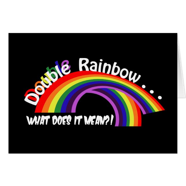 Doppelte Regenbogen-Karte (Vorderseite (Horizontal))