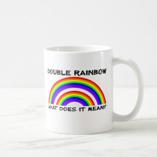 Doppelte Regenbogen-Video-Tasse Kaffeetasse