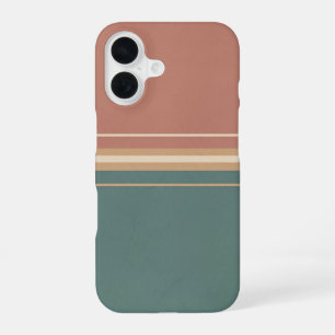 Doppelte Retro-Streifen iPhone 16 Hülle