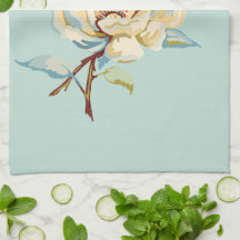 Doppelte Rose Robin's Ei Blue Kitchen Handtuch