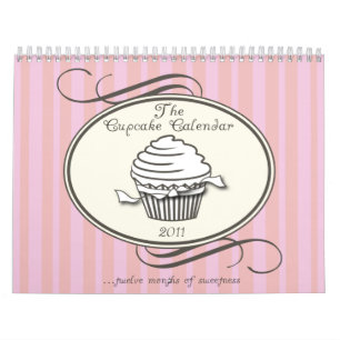 Doppelte Seite des Kuchen-Kalender-2011 Kalender