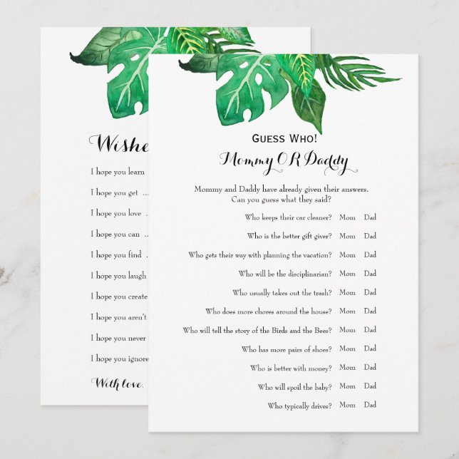 Doppelte Seite - Vermutung der Einladung (Vorne/Hinten)