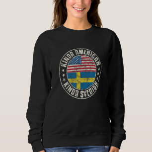 Doppelte Staatsbürgerschaft Amerikanisch Schwedisc Sweatshirt