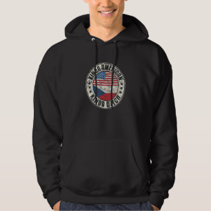 Doppelte Staatsbürgerschaft Amerikanische Tschechi Hoodie