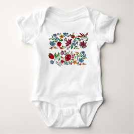 Doppelte Stickerei Folk Art Stickerei Baby Strampler