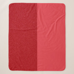 Doppelte Tomatenrote Sherpa-Decke – Anpassbar Sherpadecke