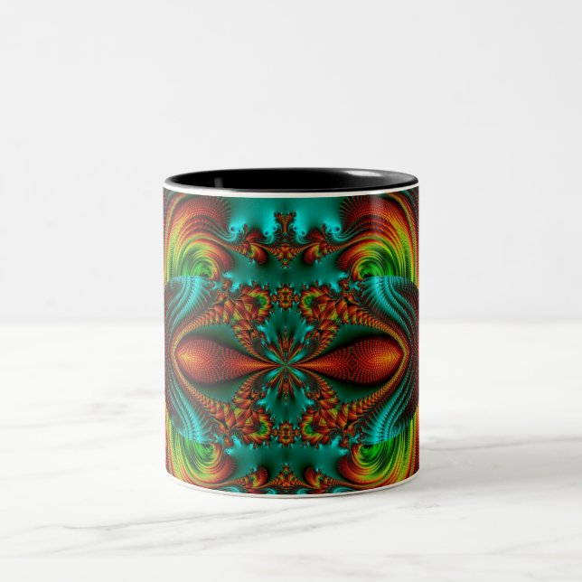 Doppelte Vision Zweifarbige Tasse (Mittel)