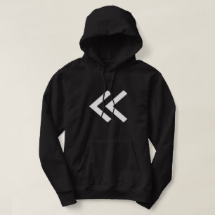 Doppelte weiße Chevrons Hoodie
