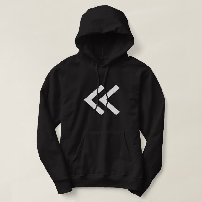 Doppelte weiße Sparren Hoodie (Design vorne)