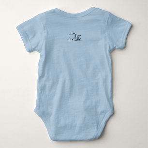 Doppelter Ärger Coole Zwillings-Elefanten – B Baby Strampler