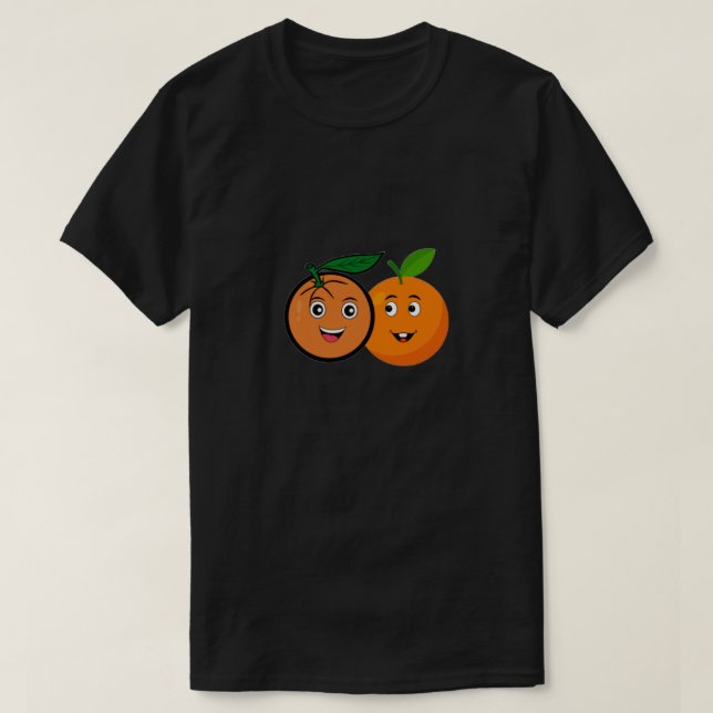 Doppelter Ärger Orangen  T-Shirt (Design vorne)