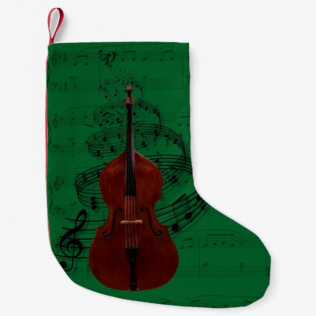 Doppelter Bass-Musik-Strumpf Kleiner Weihnachtsstrumpf (Vorderseite)