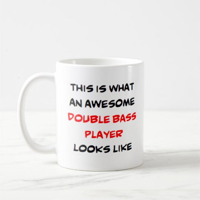 doppelter Bassspieler, phantastisch Kaffeetasse (Links)