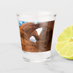 Doppelter Bogen Schnapsglas