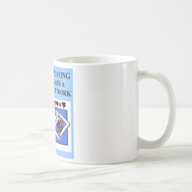 doppelter Bridge-Spieler Entwurf Kaffeetasse (Rechts)