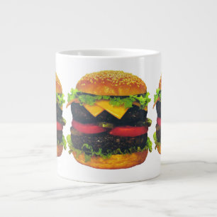 Doppelter Deluxe-Hamburger mit Käse Jumbo-Tasse
