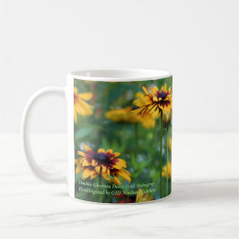Doppelter Gloriosa Goldmahagonibaum Kaffeetasse