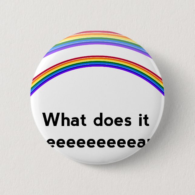 Doppelter Regenbogen Button (Vorderseite)