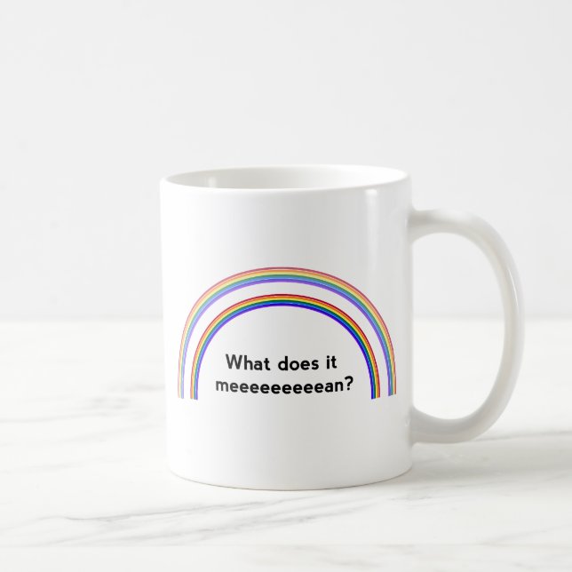 Doppelter Regenbogen Kaffeetasse (Rechts)
