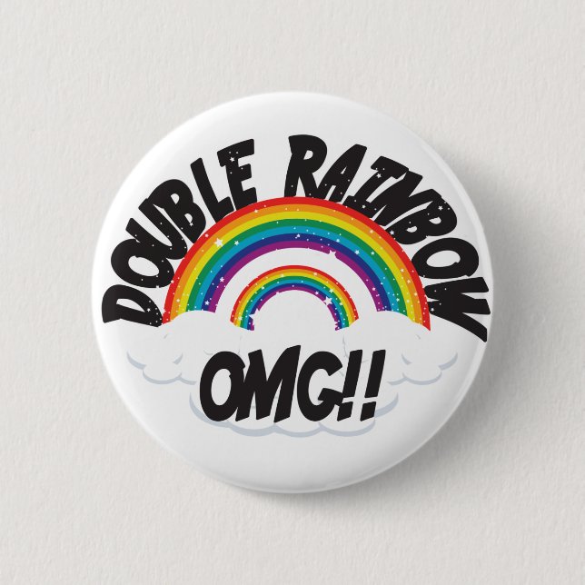 DOPPELTER REGENBOGEN OMG3 BUTTON (Vorderseite)