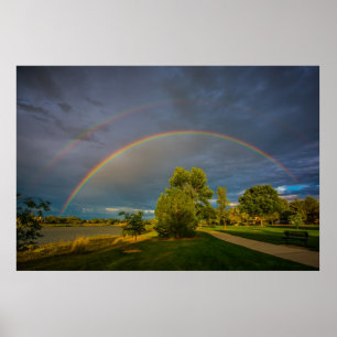 Doppelter Regenbogen Poster