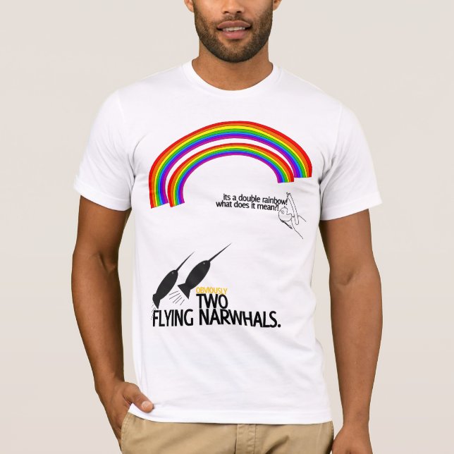 Doppelter Regenbogen T-Shirt (Vorderseite)
