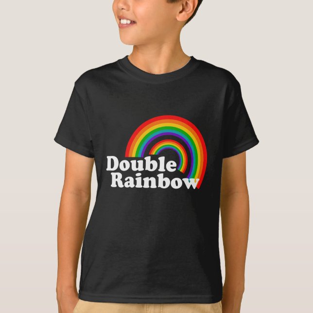 Doppelter Regenbogen T-Shirt (Vorderseite)