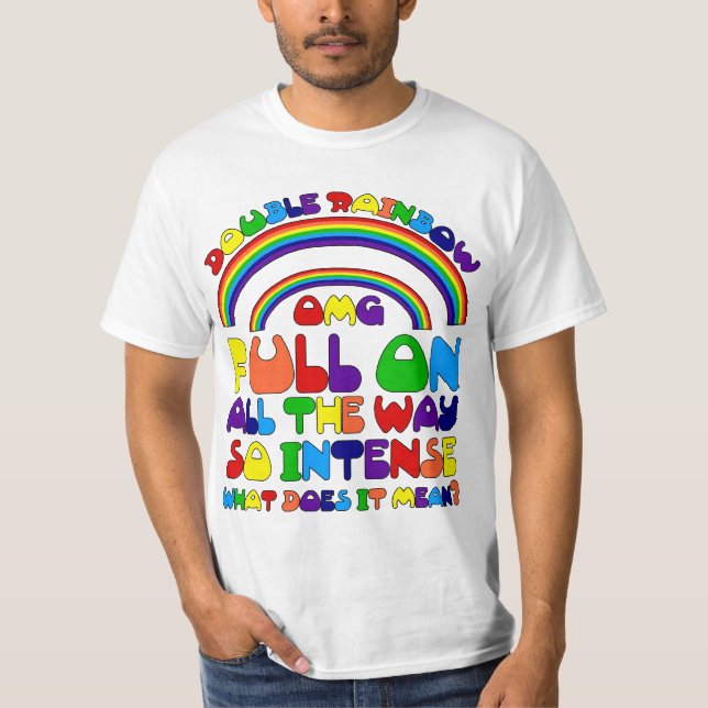 Doppelter Regenbogen-T - Shirt (Vorderseite)
