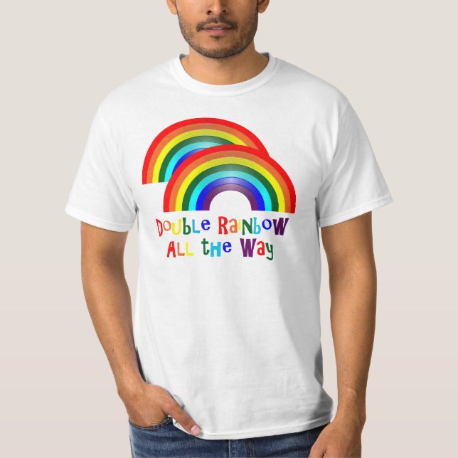 Doppelter Regenbogen T-Shirt (Vorderseite)