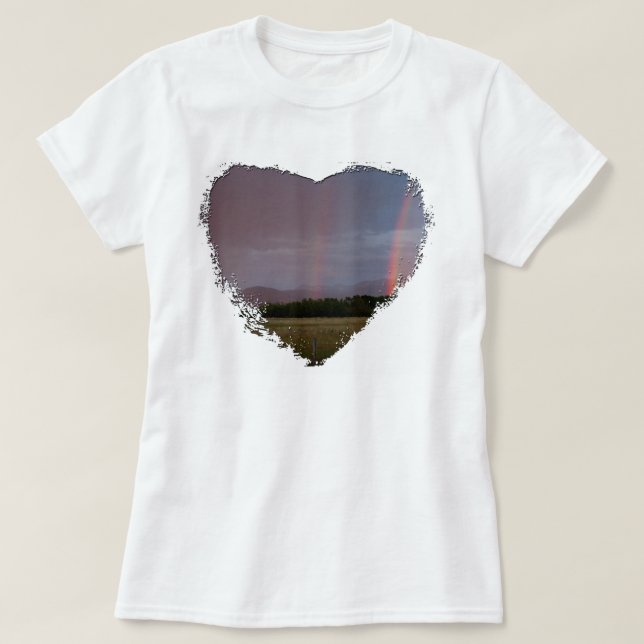 Doppelter Regenbogen T-Shirt (Design vorne)