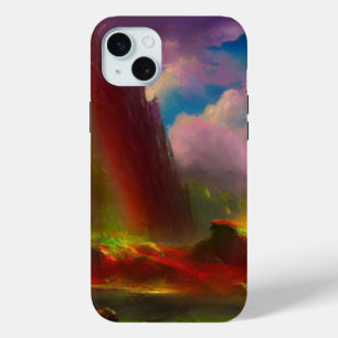 Doppelter Regenbogen über dramatische Klippen Case-Mate iPhone Hülle