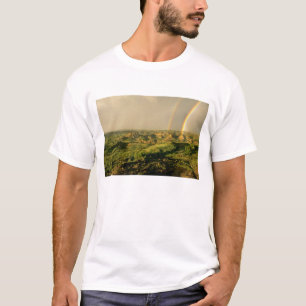 Doppelter Regenbogen über Painted Canyon in Theodo T-Shirt