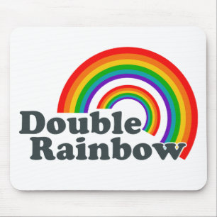 Doppelter Regenbogen (Zusätze) Mousepad