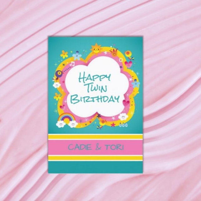 Doppelter Spaß! Twins Custom Geburtstag Karte (Von Creator hochgeladen)