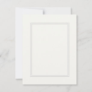 Doppelter weißer schattierter Rand auf Papier Weiß