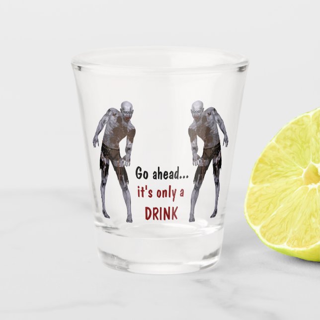 Doppelter Zombie nur Getränk-Schnapsglas Schnapsglas (Vorderseite)