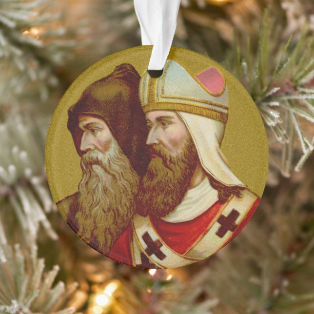 Doppeltes Bild SS. Cyril & Methodius (M 001) Acryl Ornament (Baum)