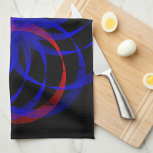 Doppeltes Blueberry Accent Geometric Küchentuch