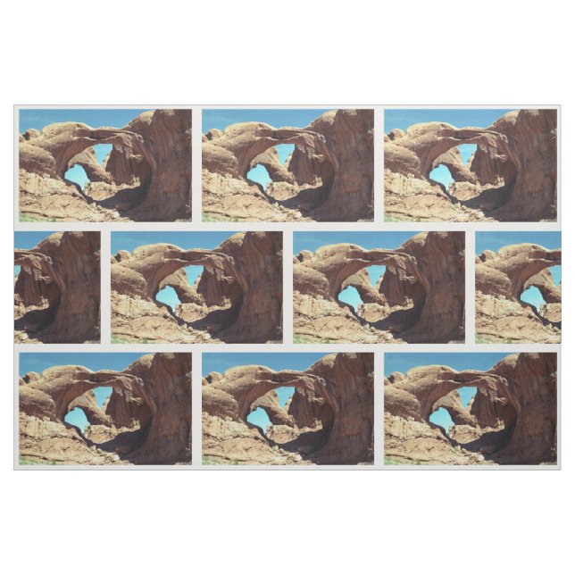 Doppeltes Bogen-Wüsten-LandschaftsFoto-Gewebe Stoff (Fat Quarter (45,7 x 55,9 cm))