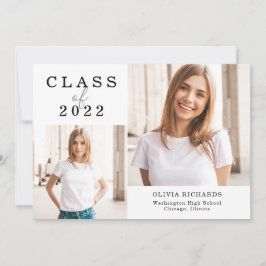 Doppeltes Foto | Klasse des Abschlusses 2022 Ankündigung