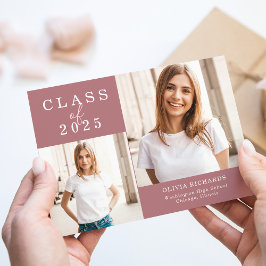 Doppeltes Foto | Klasse des Abschlusses 2025 Ankündigung