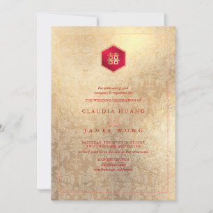 Doppeltes Glück Faux Roségold, DIY Hintergrund Einladung