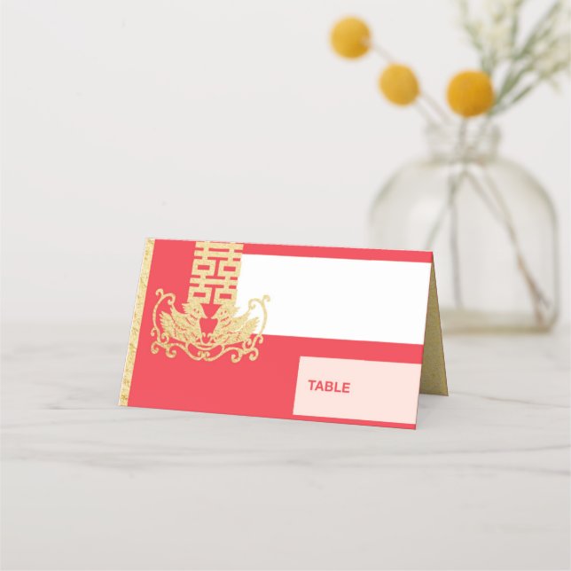 Doppeltes Glück Platzkarte (Vorderseite)