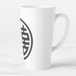Doppeltes Glück/Weiß/große Latte-Tasse Milchtasse