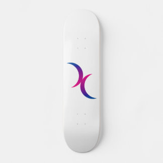 Doppeltes Halbmond Bisexuelles Priestersymbol Skateboard